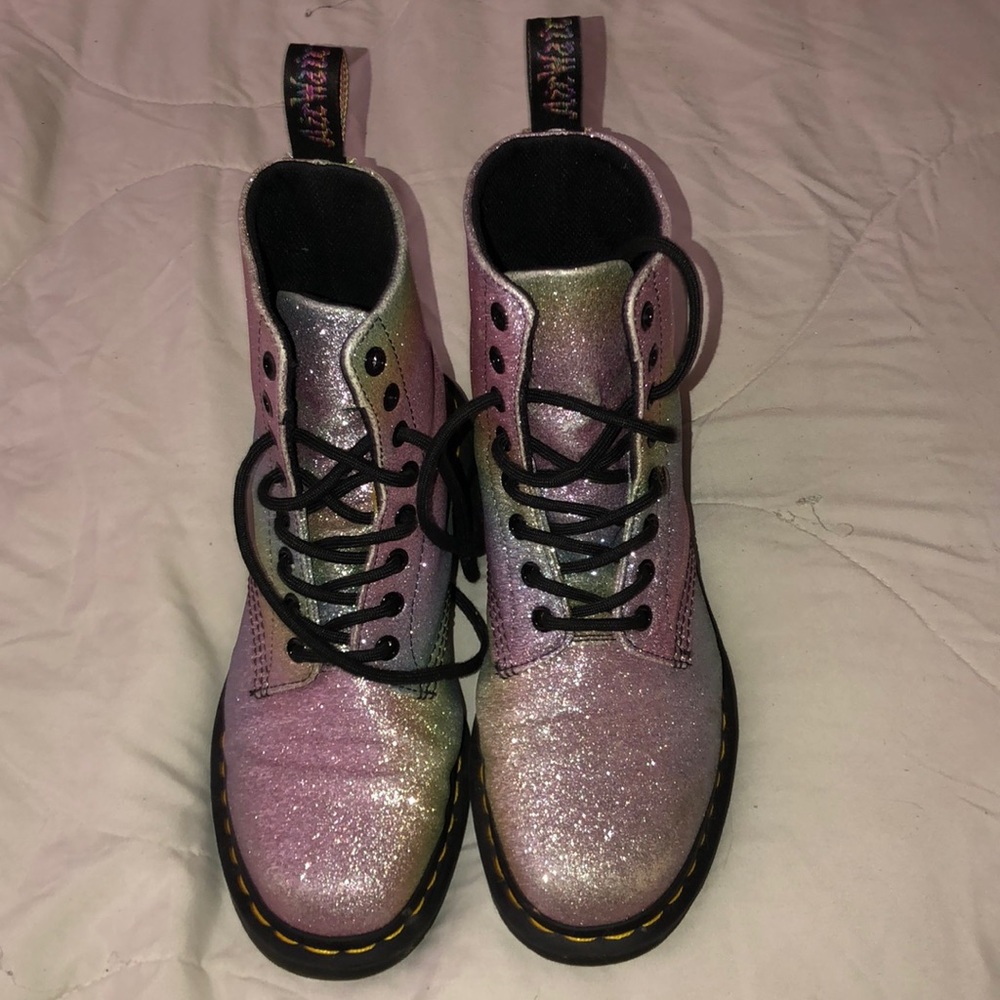 IRIDESCENT DOC MARTINS